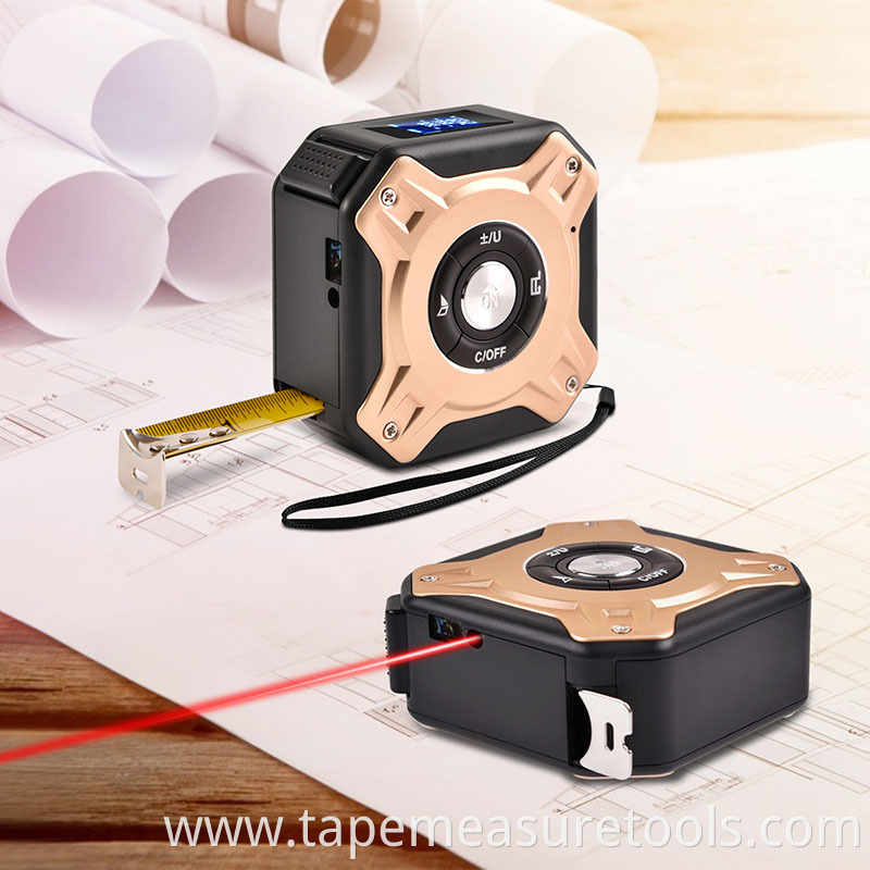 2 inch 1 40m laser tape measure rangefinder digital architecture measuring tape 5m measuring tape with Aluminum alloy shell